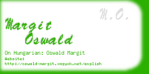 margit oswald business card